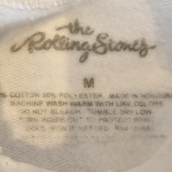 Rolling Stones Multi International Lips White Crewneck Sweatshirt - Picture 7 of 10